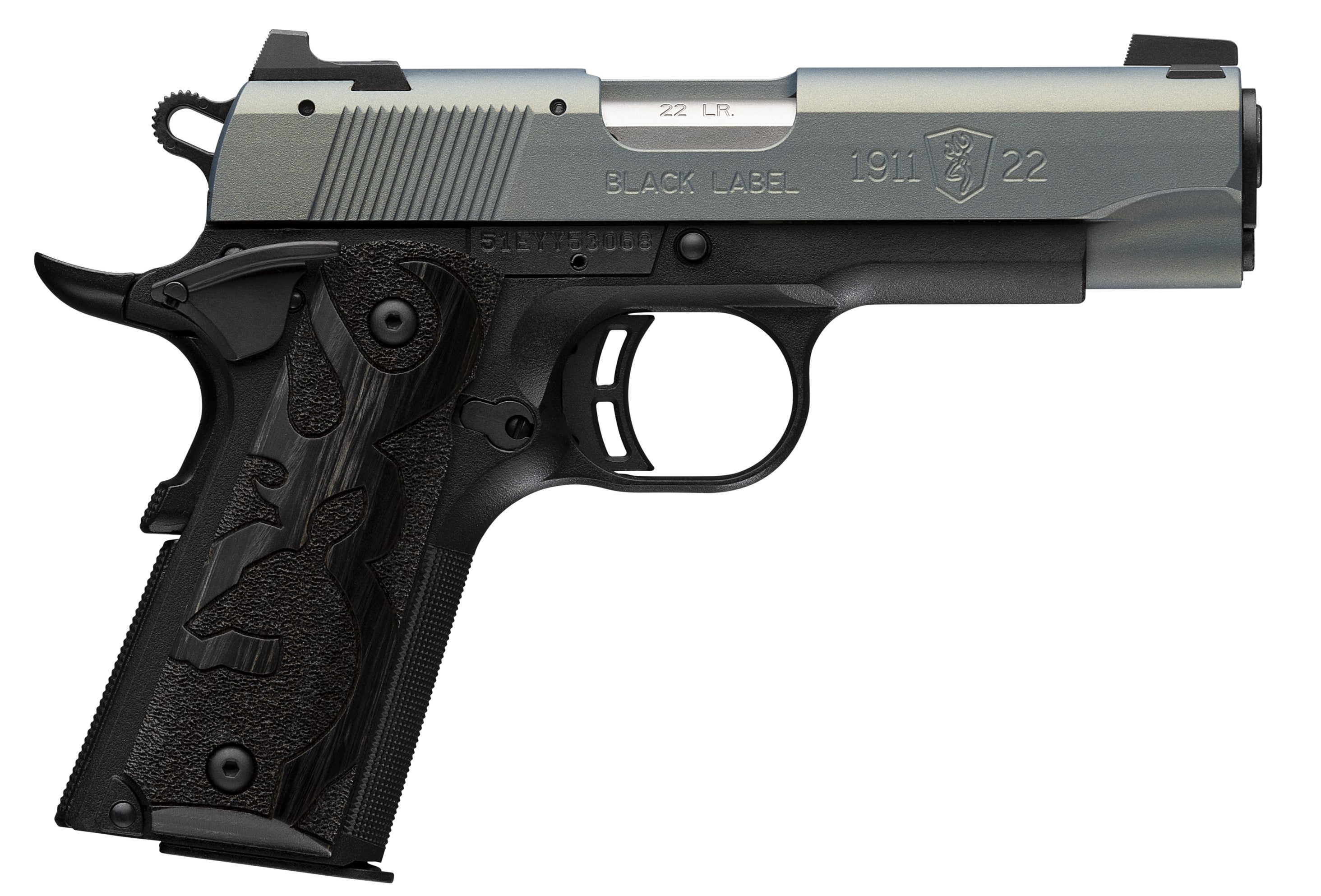 BRO 1911-22 BLACK LABEL COMP NORTH LIGHTS 22LR - Pistols